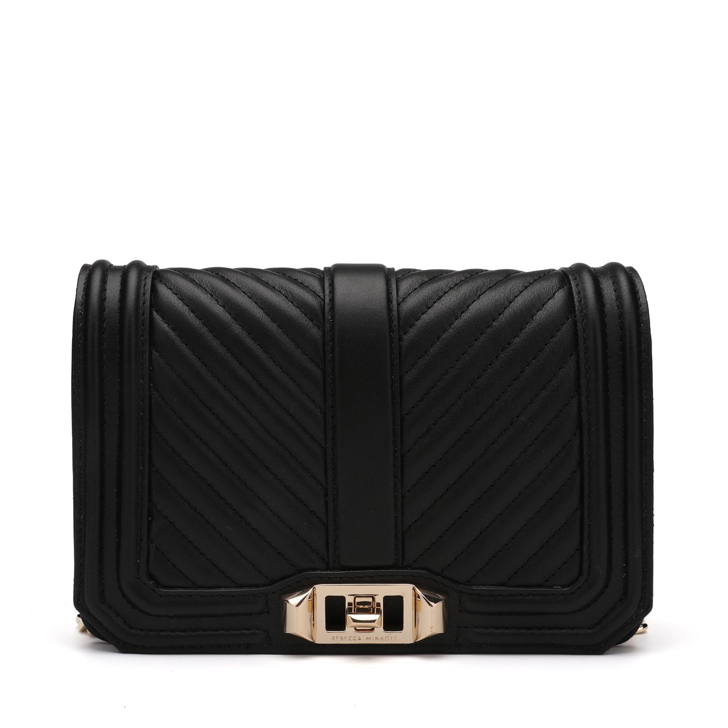 Rebecca Minkoff Chevron Quilted Small Love Crossbody Bag | Designer code: HU18ICQX45 | Luxury Fashion Eshop | Lamode.com.hk