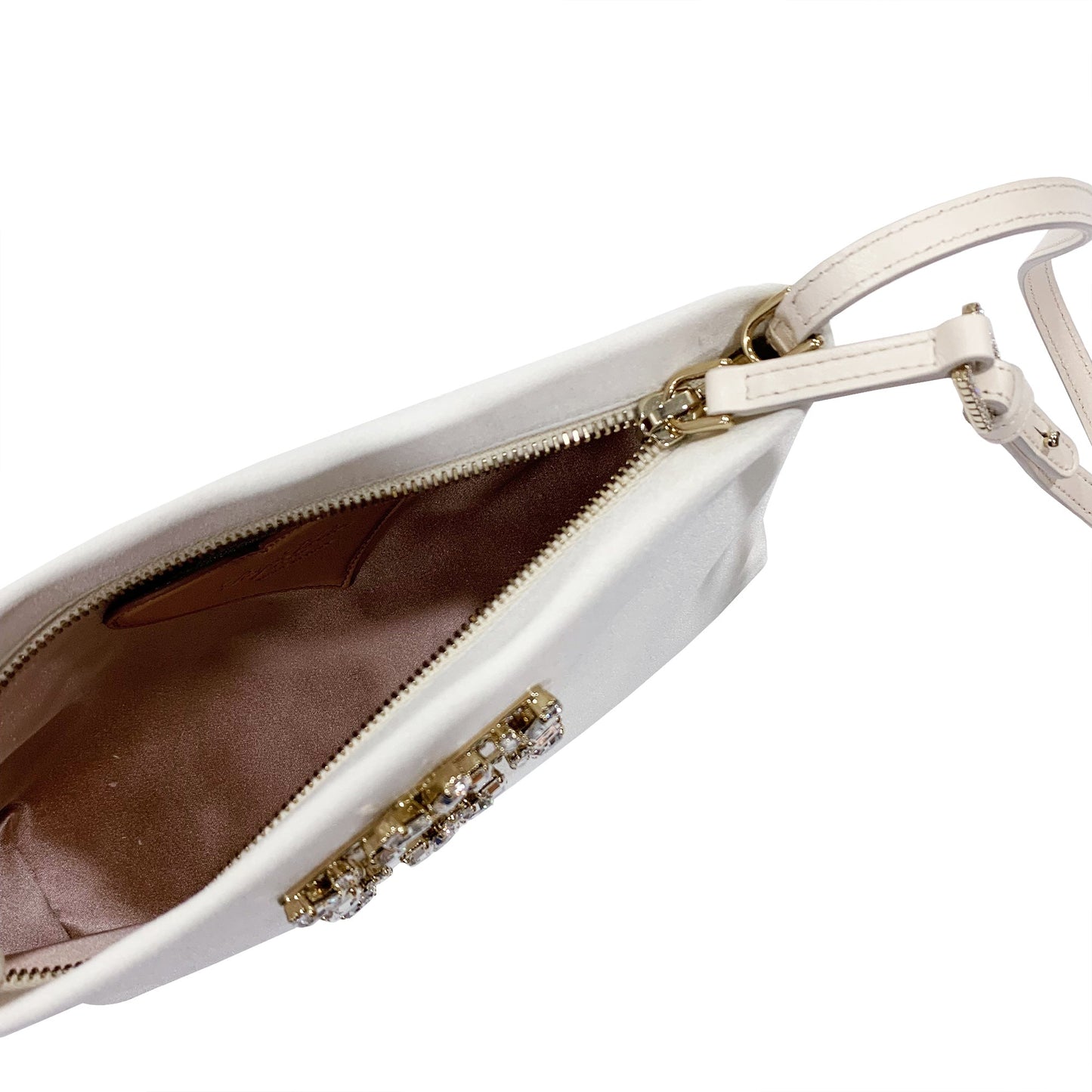 Roger Vivier Nightlily Mini Satin Shoulder Bag | Designer code: RBWAMZW0100Q5K | Luxury Fashion Eshop | Lamode.com.hk