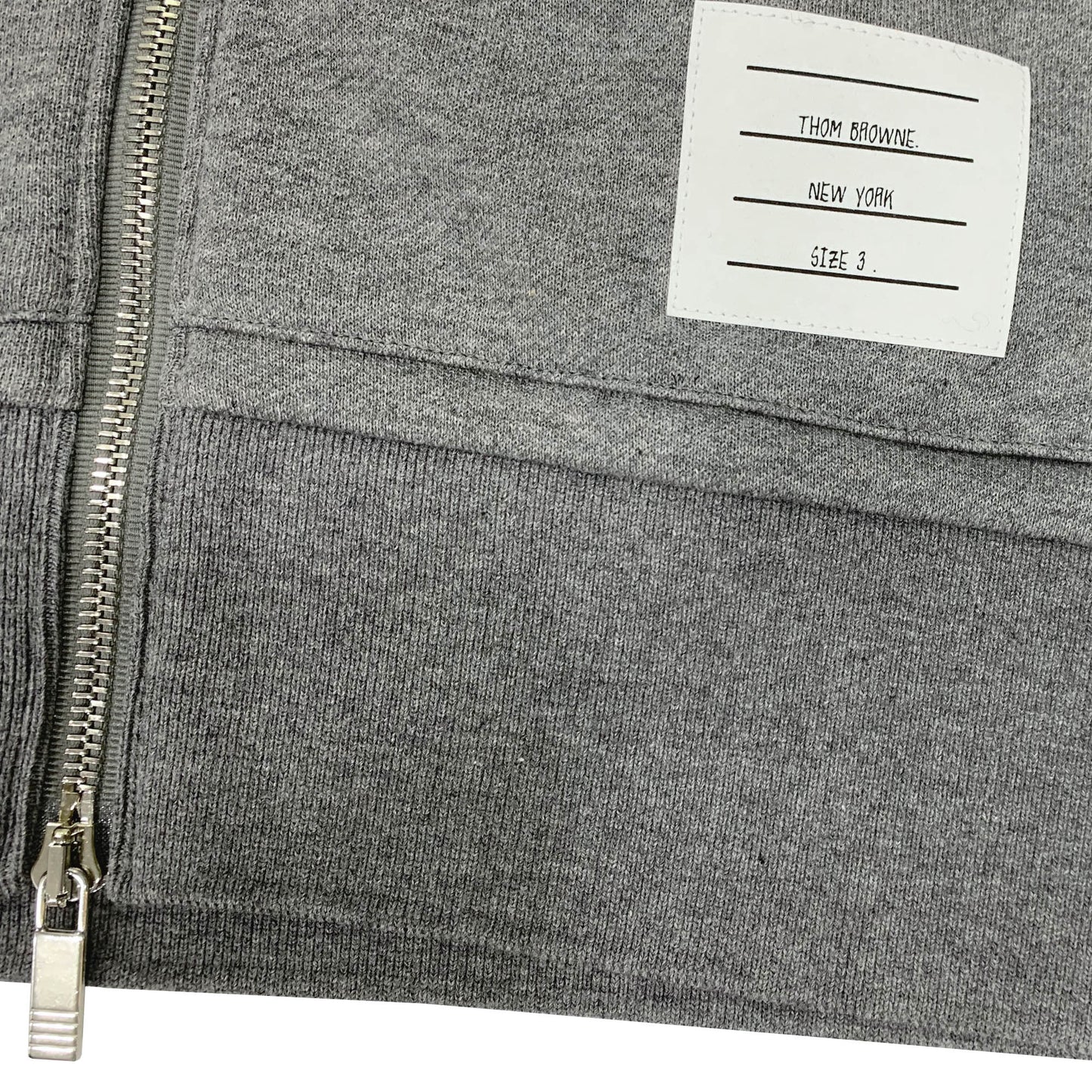 Thom Browne 4 Bar Zip Up Hoodie | Designer code: MJT249A06910 | Luxury Fashion Eshop | Lamode.com.hk