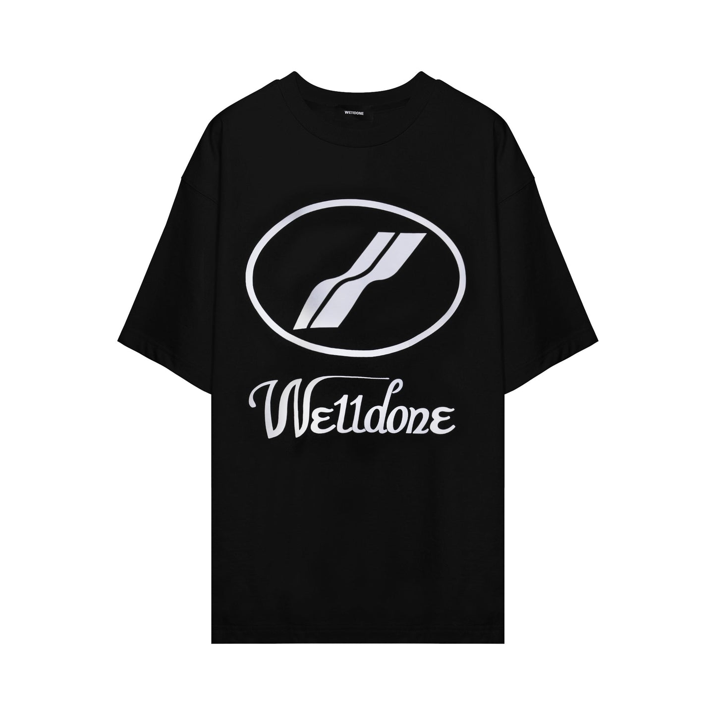 We11done Logo Print Oversized T-shirt | Designer code: WDTP519930 | Luxury Fashion Eshop | Lamode.com.hk