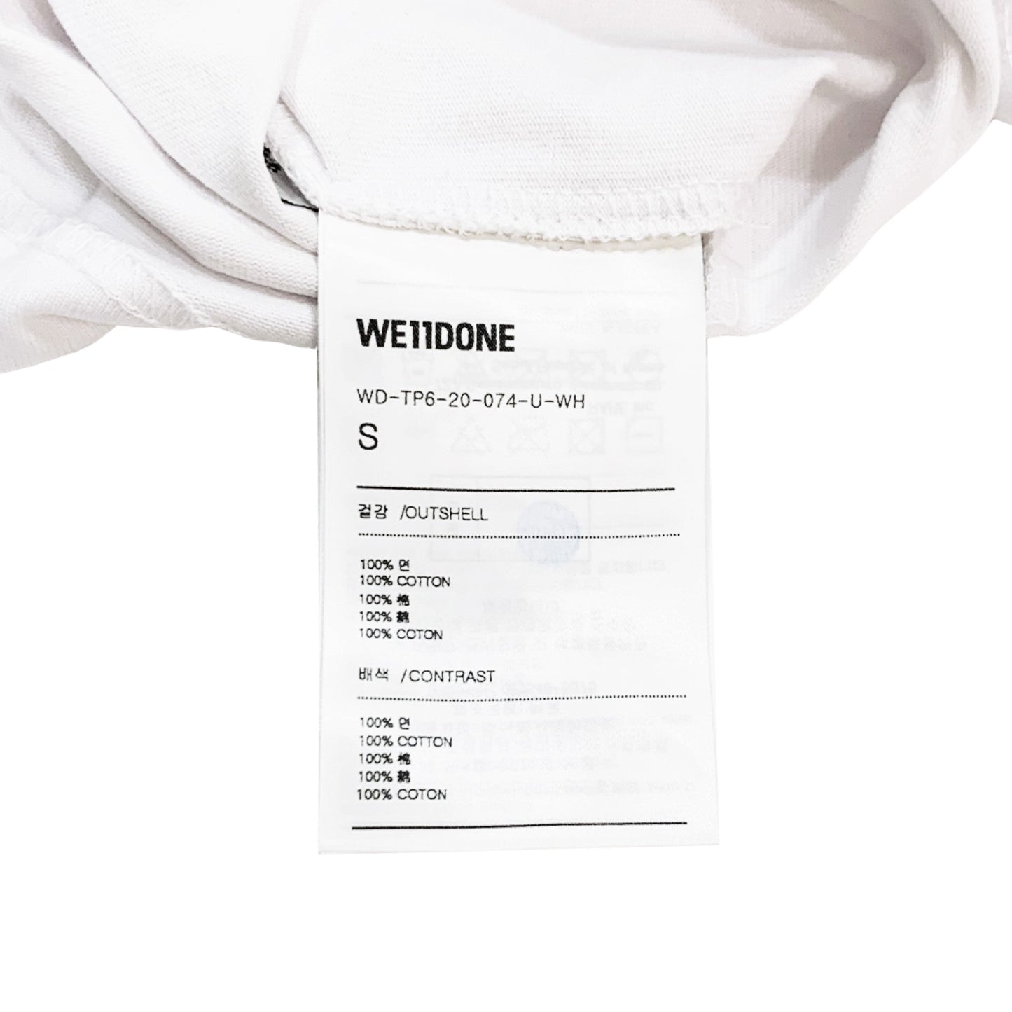 We11done Oversized Logo Print T-shirt | Designer code: WDTP620074 | Luxury Fashion Eshop | Lamode.com.hk