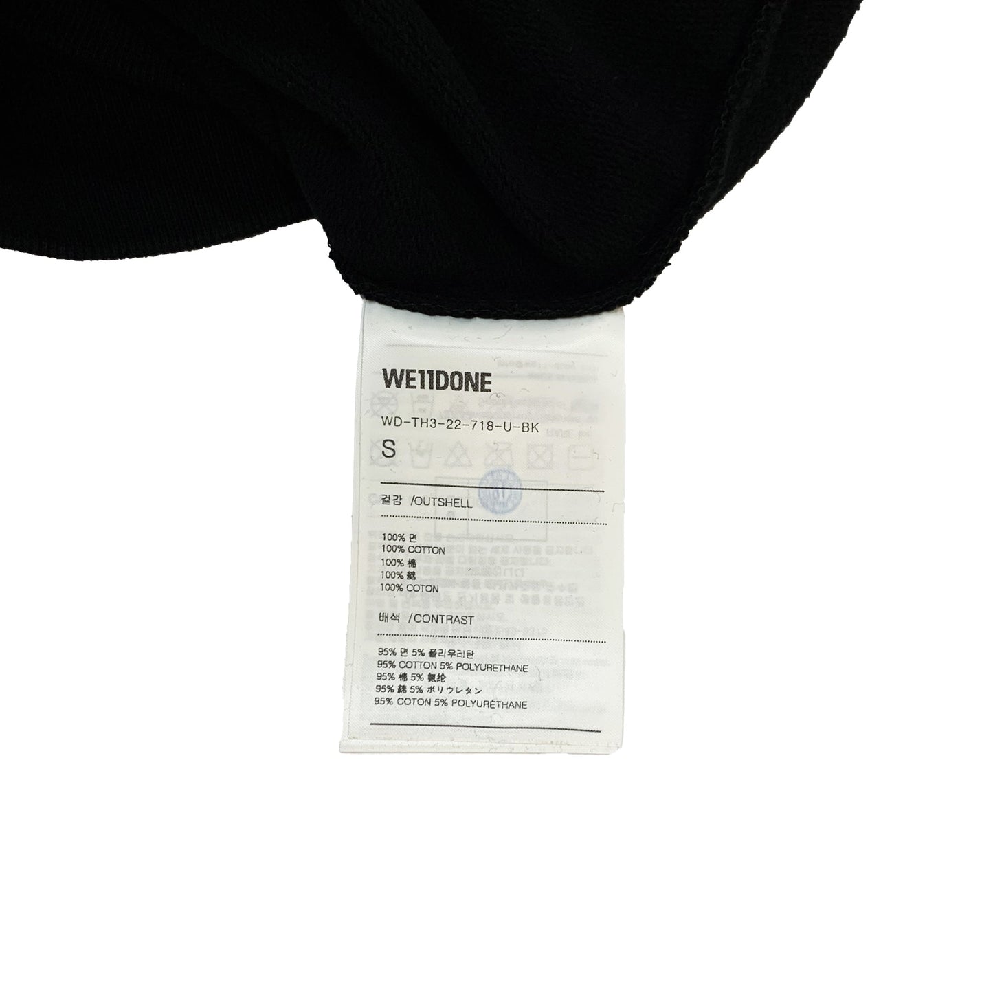 We11done Symbol Wappen Hoodie | Designer code: WDTH322718 | Luxury Fashion Eshop | Lamode.com.hk