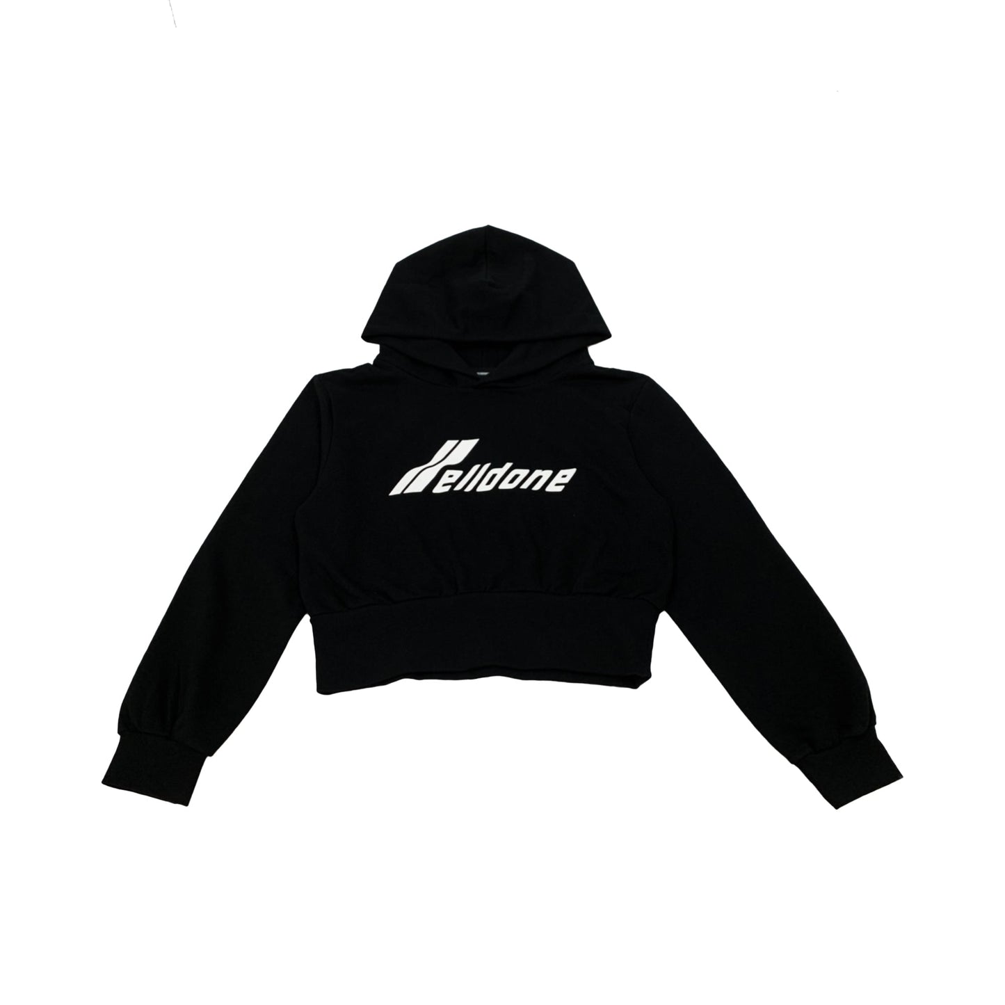 We11done Logo Crop Hoodie | Designer code: WDTH322865 | Luxury Fashion Eshop | Lamode.com.hk