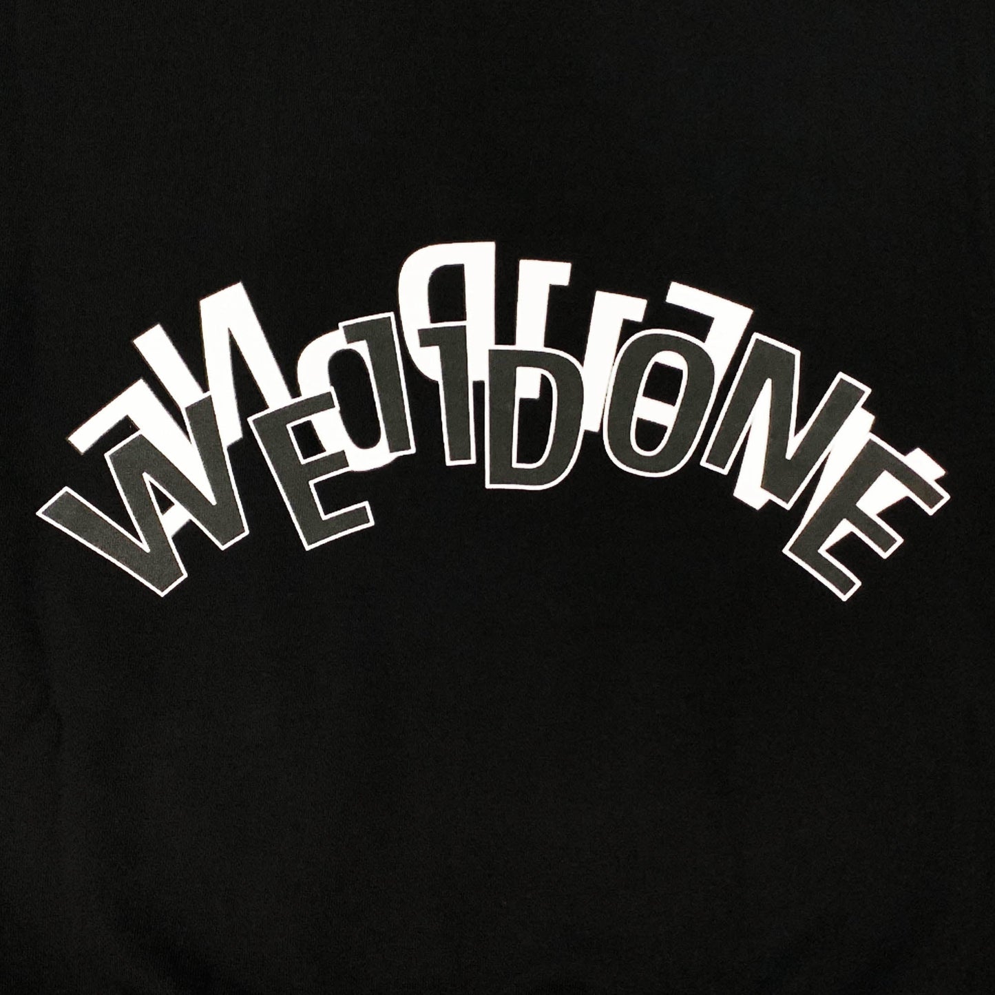 We11done Bi Layer Logo Hoodie | Designer code: WDTH322770 | Luxury Fashion Eshop | Lamode.com.hk