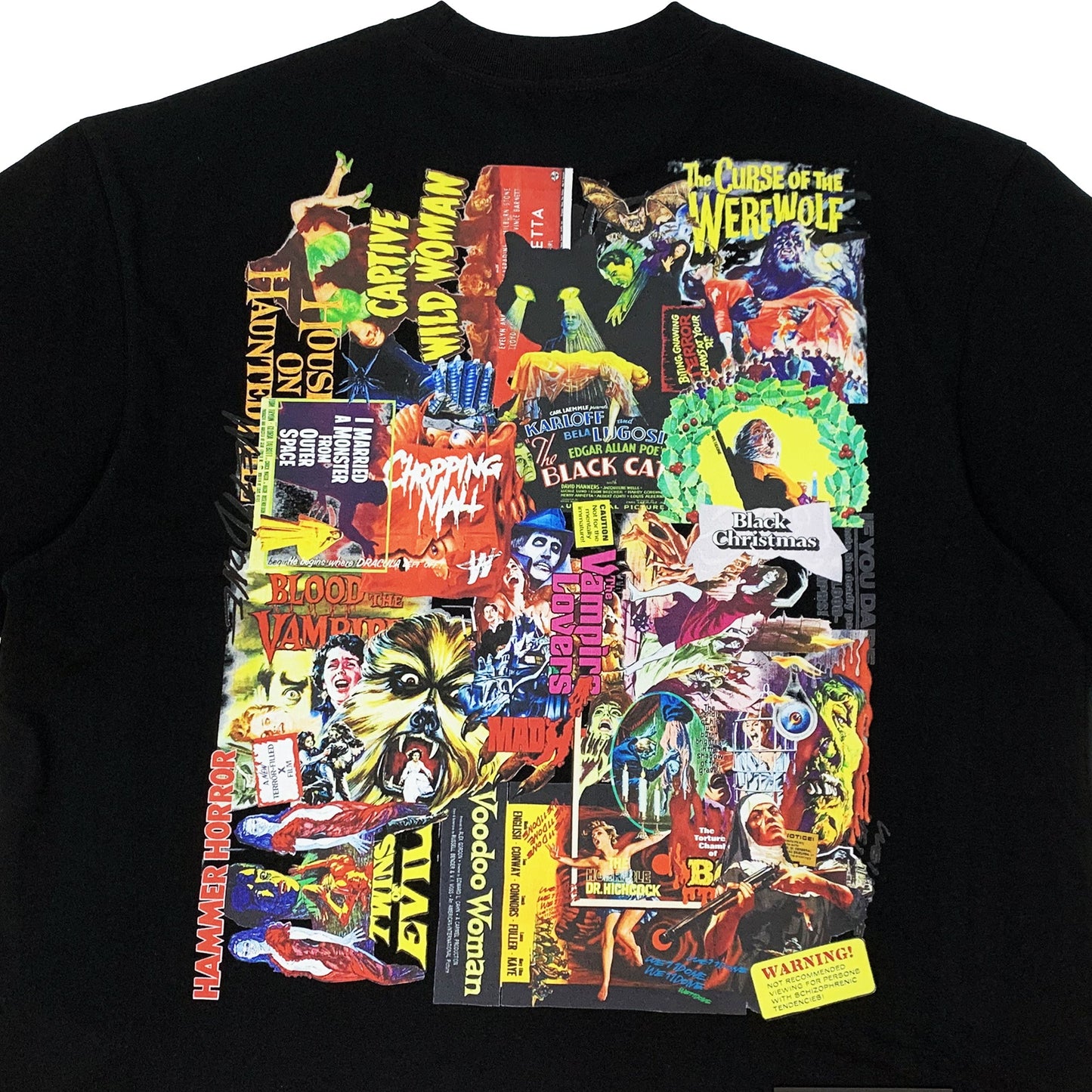 We11done Horror Collage T-Shirt | Designer code: WDTP519900 | Luxury Fashion Eshop | Lamode.com.hk