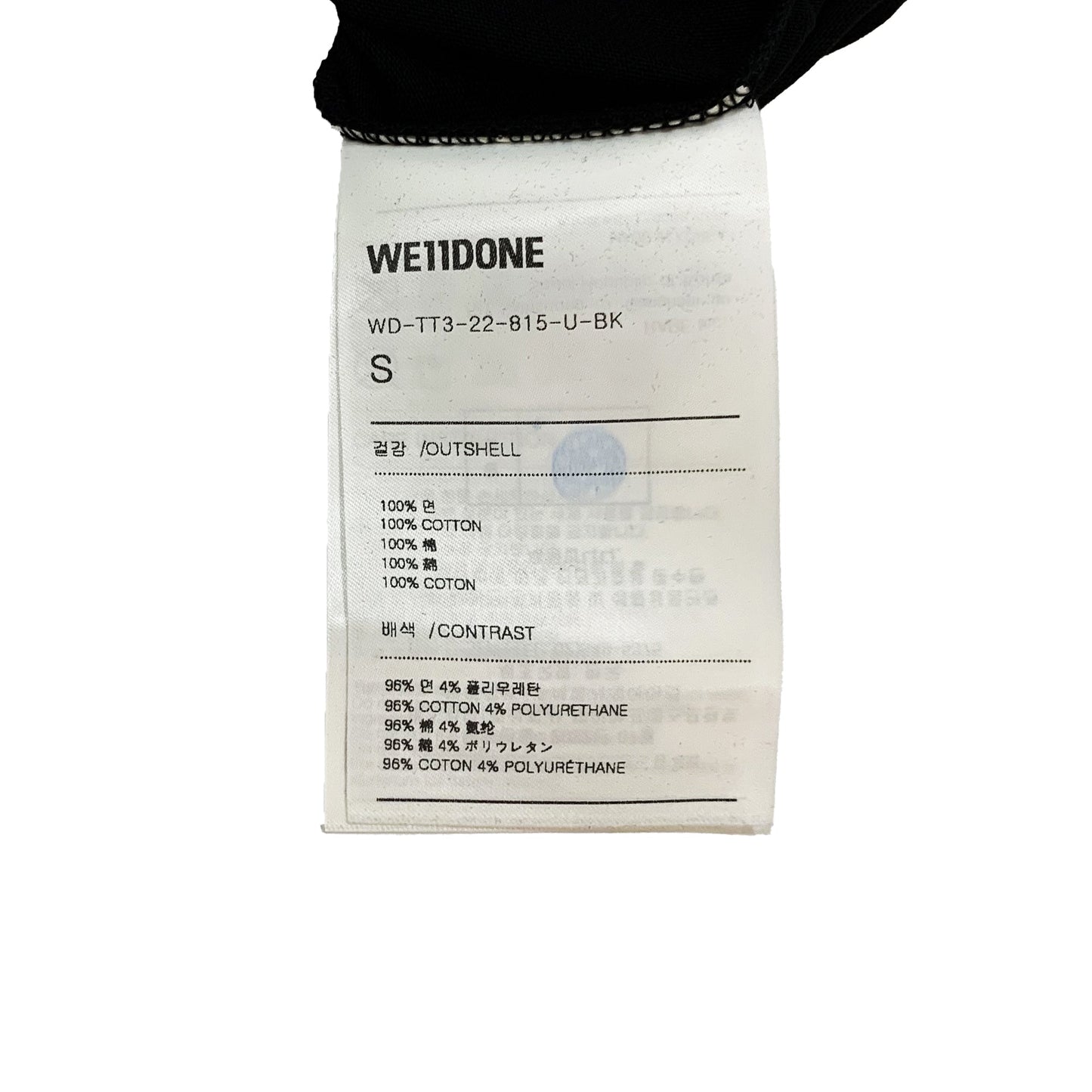 We11done Logo Print T-shirt | Designer code: WDTT322815 | Luxury Fashion Eshop | Lamode.com.hk