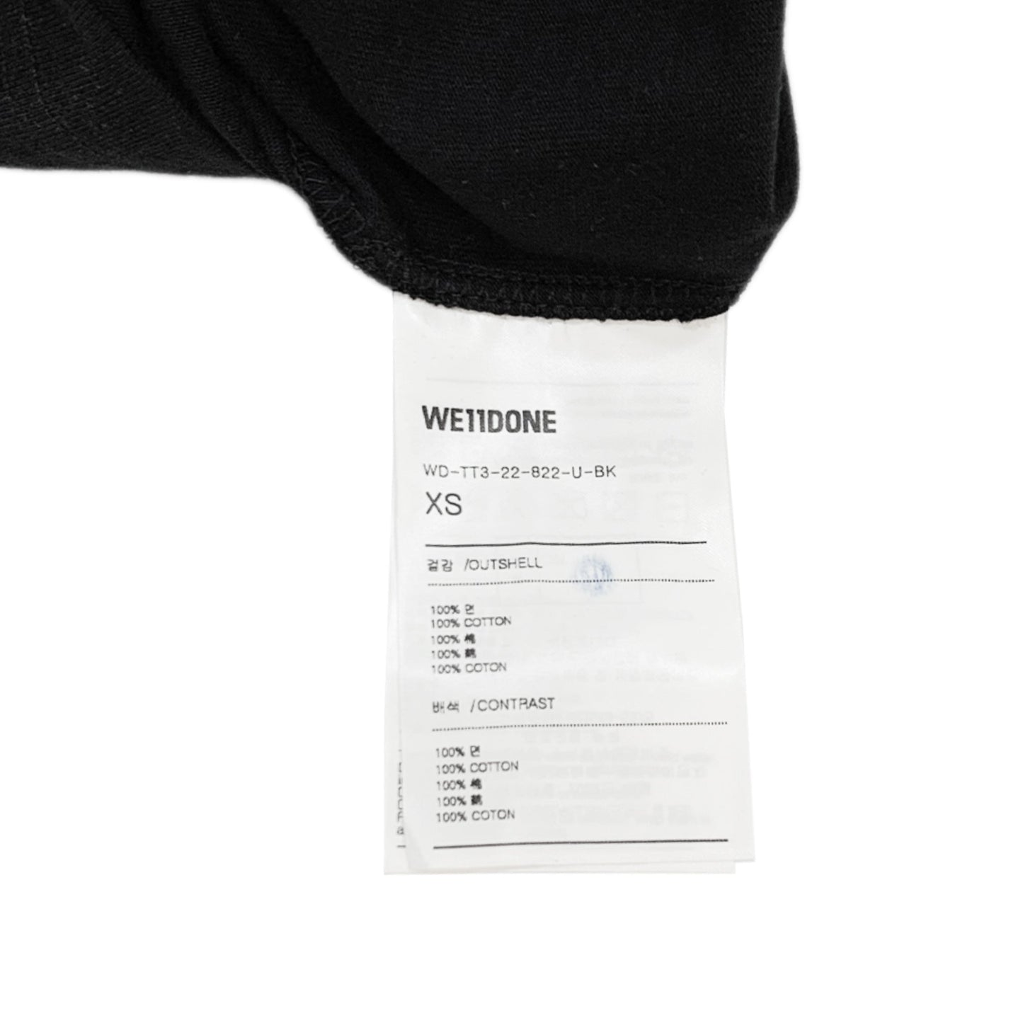We11done Bi Layer Logo T-shirt | Designer code: WDTT322822 | Luxury Fashion Eshop | Lamode.com.hk