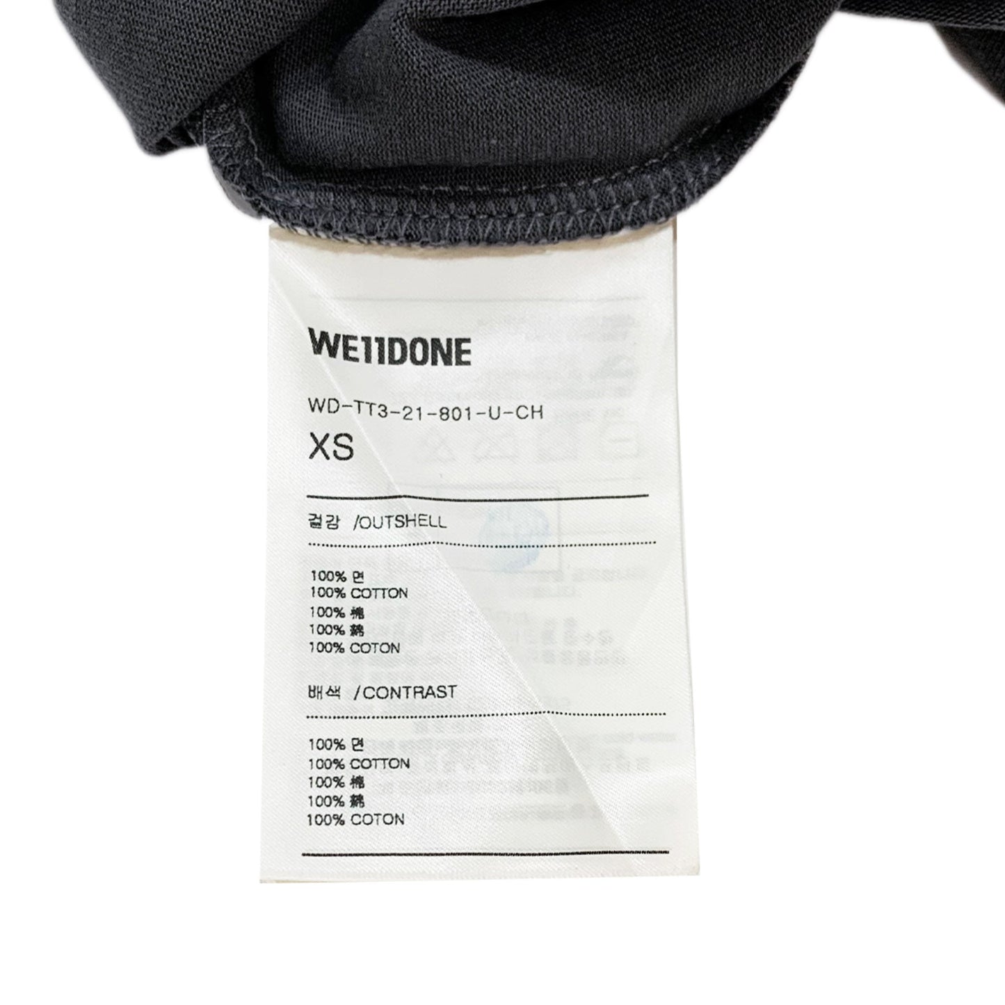 We11done Multi Logo T-Shirt | Designer code: WDTT321801 | Luxury Fashion Eshop | Lamode.com.hk