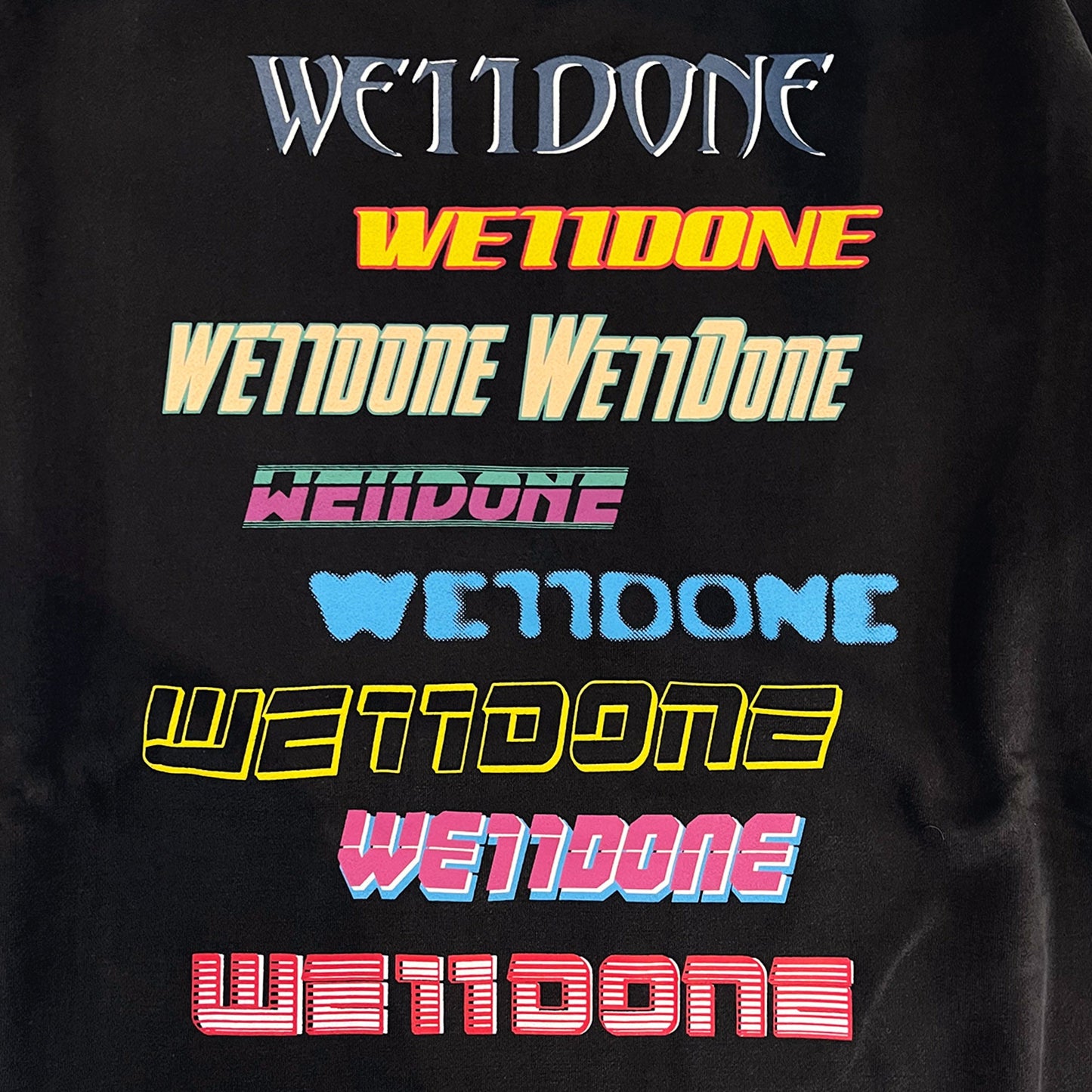 We11done Front Logo Sweatshirt | Designer code: WDTP519114 | Luxury Fashion Eshop | Lamode.com.hk