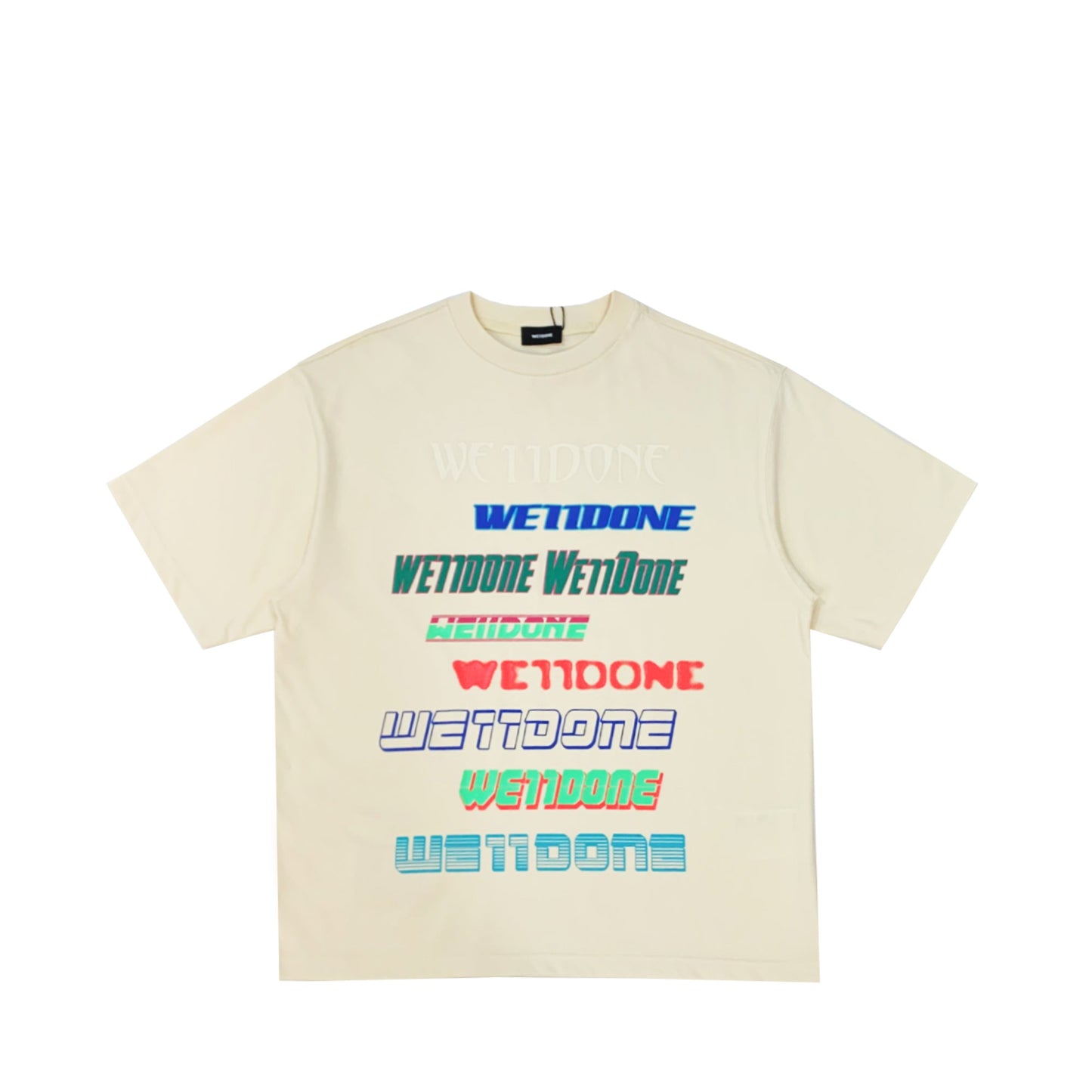 We11done Multi Logo T-Shirt | Designer code: WDTT321801 | Luxury Fashion Eshop | Lamode.com.hk