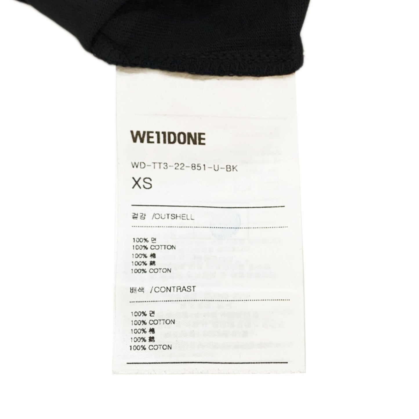 We11done Logo Print T-shirt | Designer code: WDTT322851 | Luxury Fashion Eshop | Lamode.com.hk