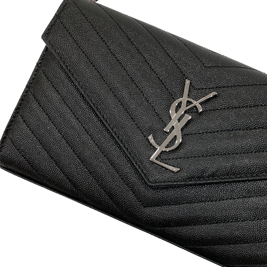 Saint Laurent Monogram Chain Wallet | Designer code: 377828BOW02 | Luxury Fashion Eshop | Lamode.com.hk