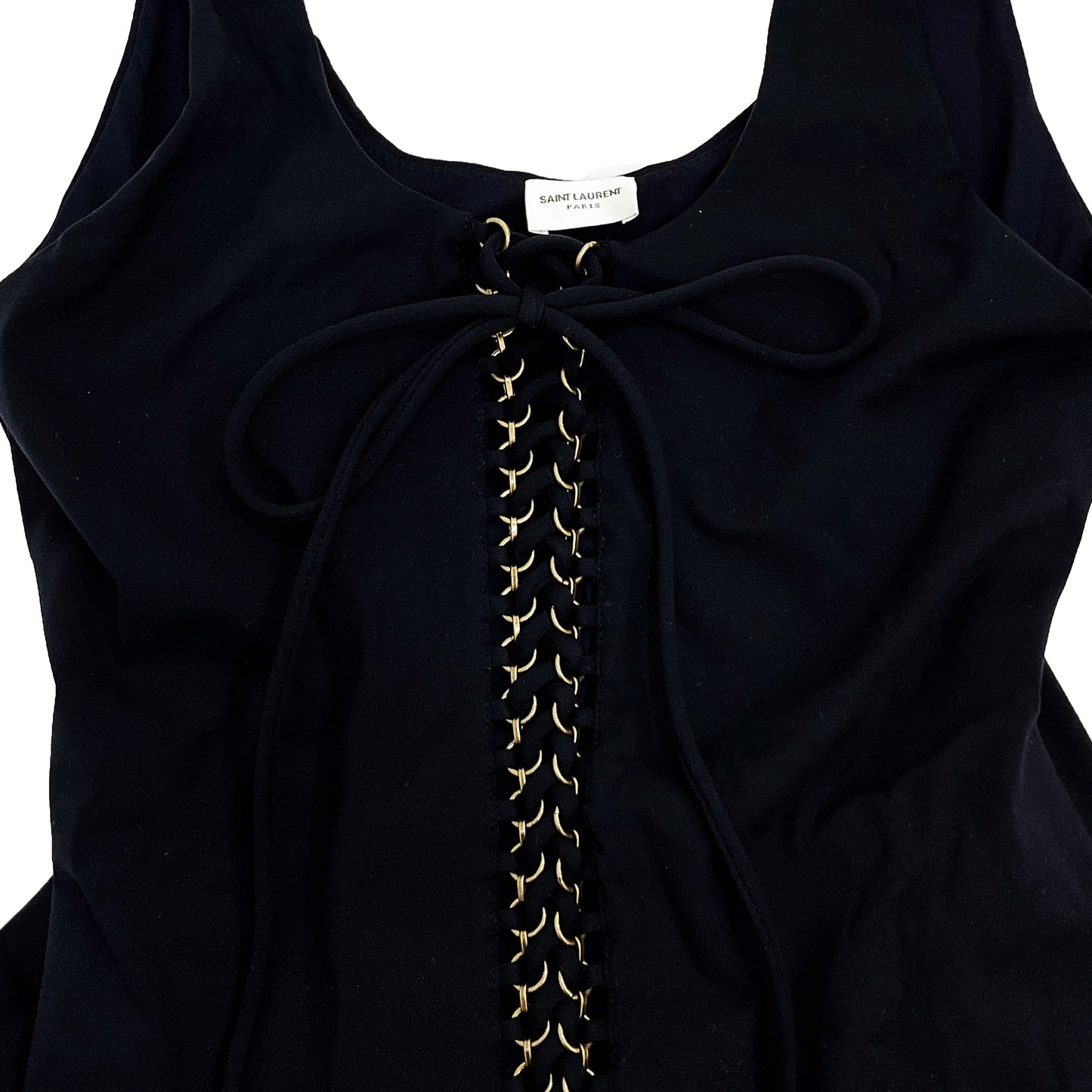Saint Laurent Saharienne Lace Up Swimsuit | Designer code: 687606Y36TD | Luxury Fashion Eshop | Lamode.com.hk