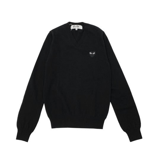 Comme Des Garcons Play Heart Patch Sweater | Designer code: P1N017 | Luxury Fashion Eshop | Mia-Maia.com