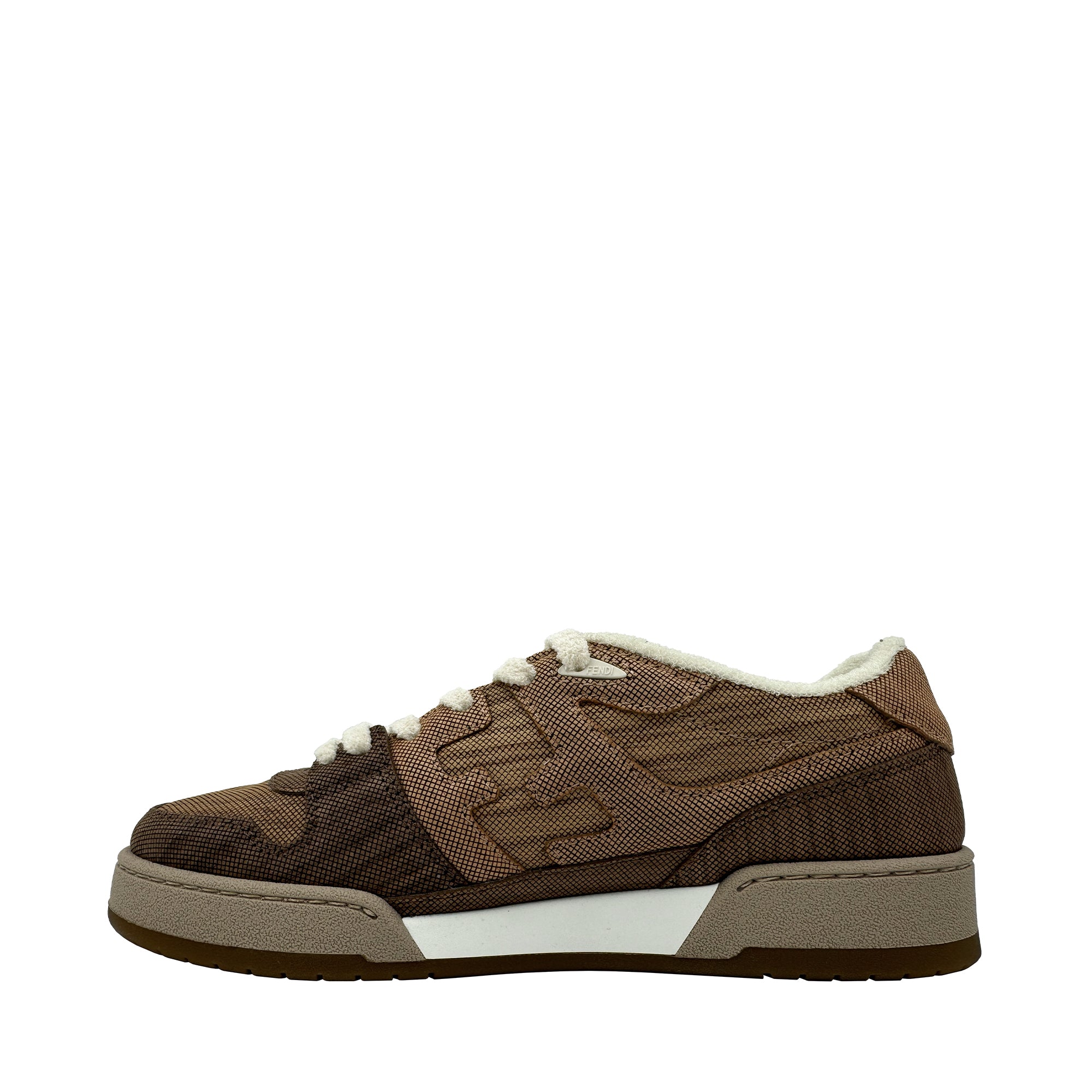 FENDI MATCH SNEAKERS IN BROWN – La Mode