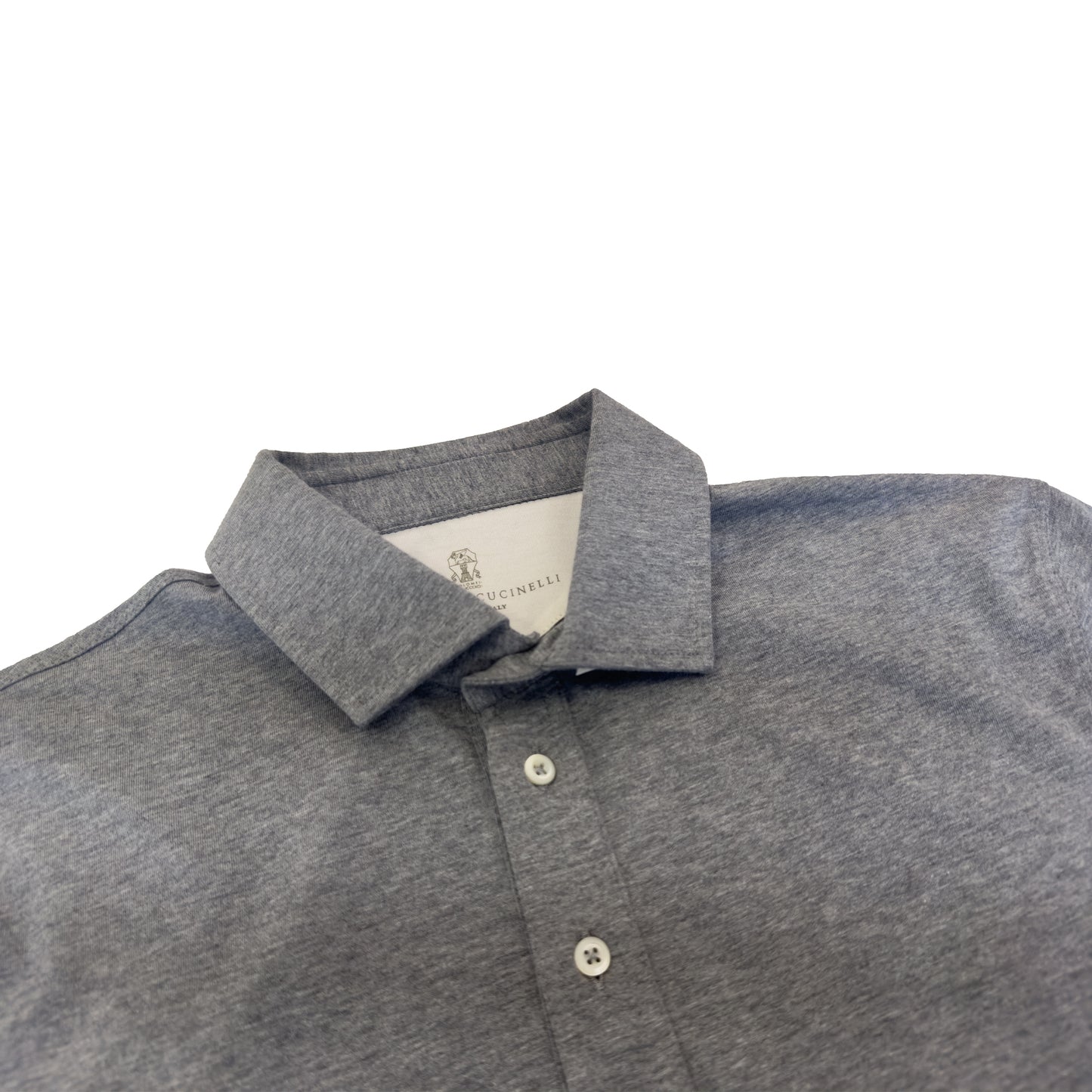 BRUNELLO CUCINELLI DOUBLE LAYER POLO SHIRT