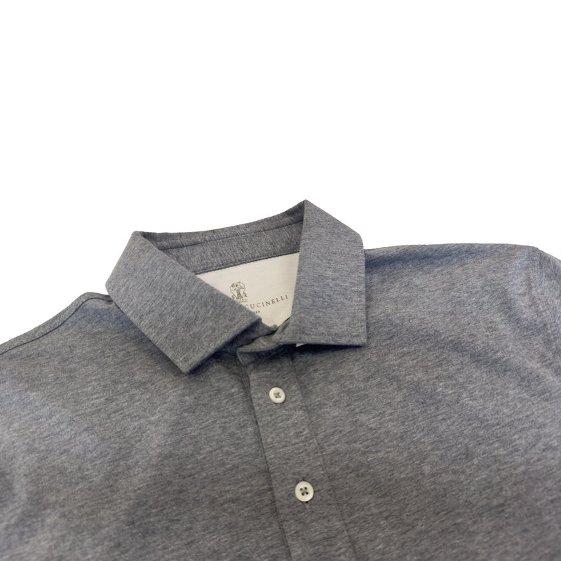 BRUNELLO CUCINELLI DOUBLE LAYER POLO SHIRT
