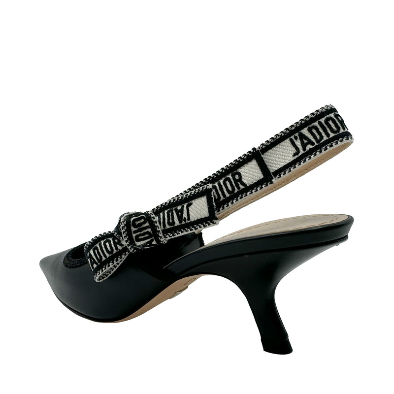 J'adior leather heels Dior Black size 38.5 EU in Leather