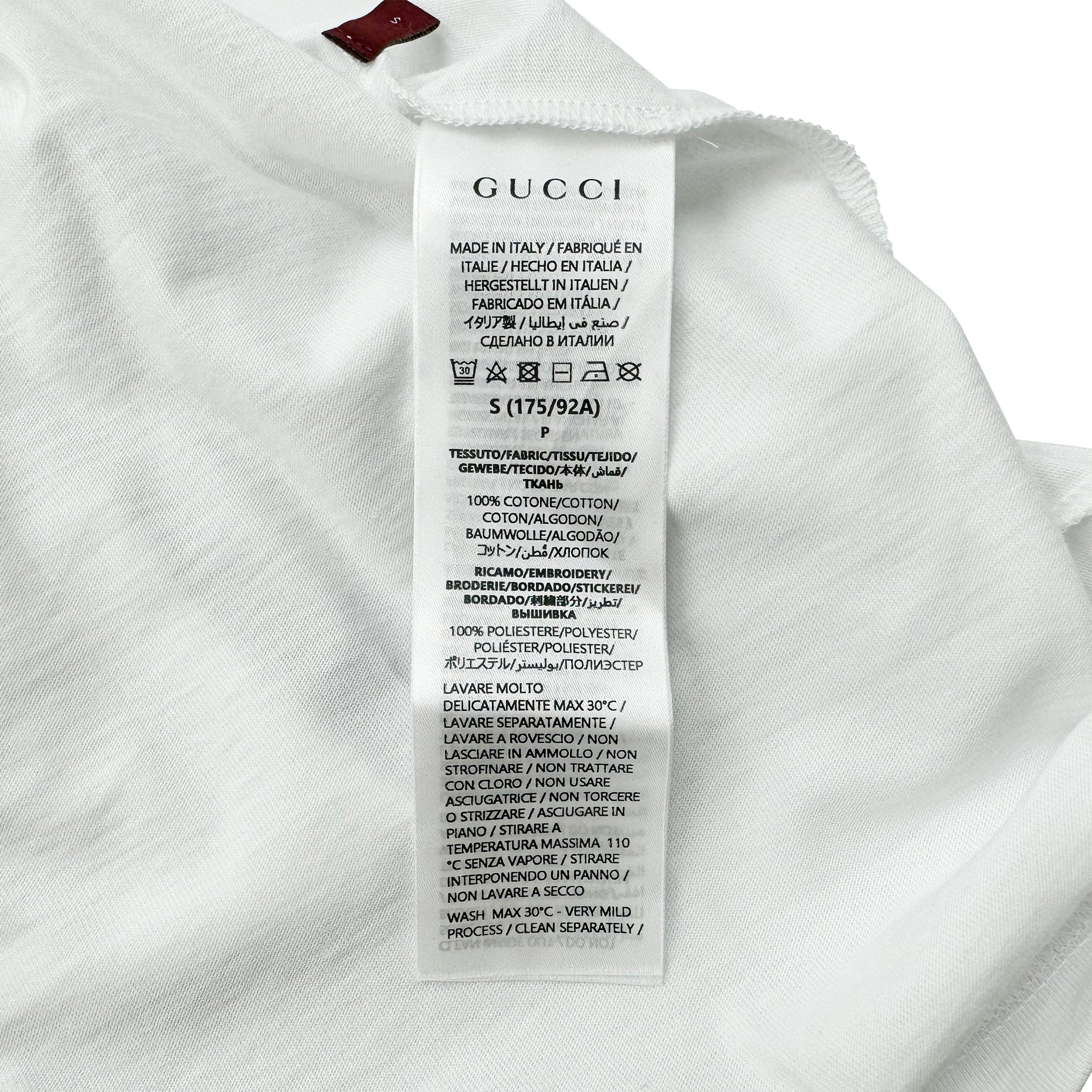GUCCI LOGO COTTON JERSEY T-SHIRT – La Mode - Main Image