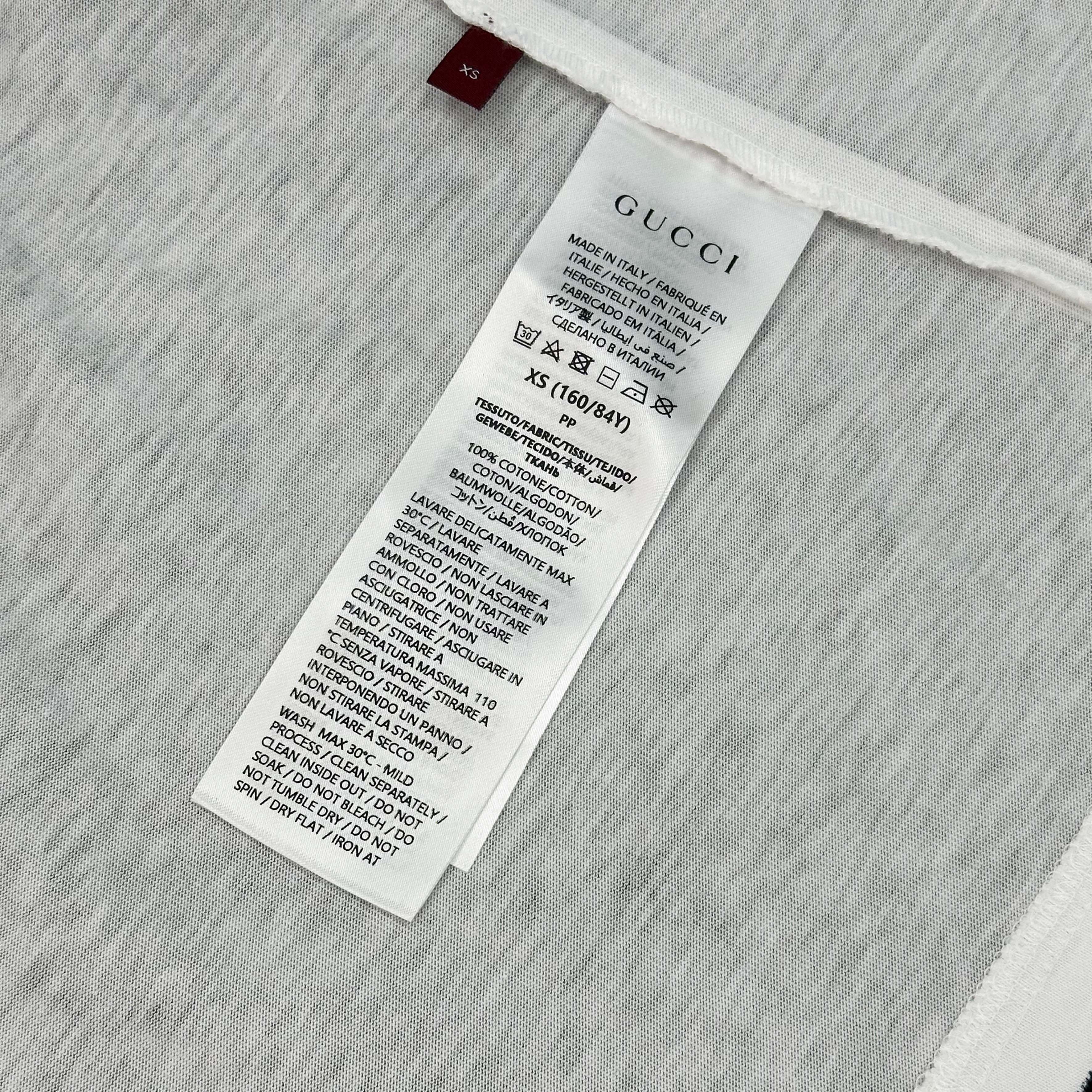 GUCCI INTERLOCKING G PRINTED JERSEY COTTON T-SHIRT – La Mode