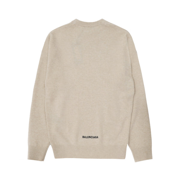 Balenciaga Logo Embroidered Sweater