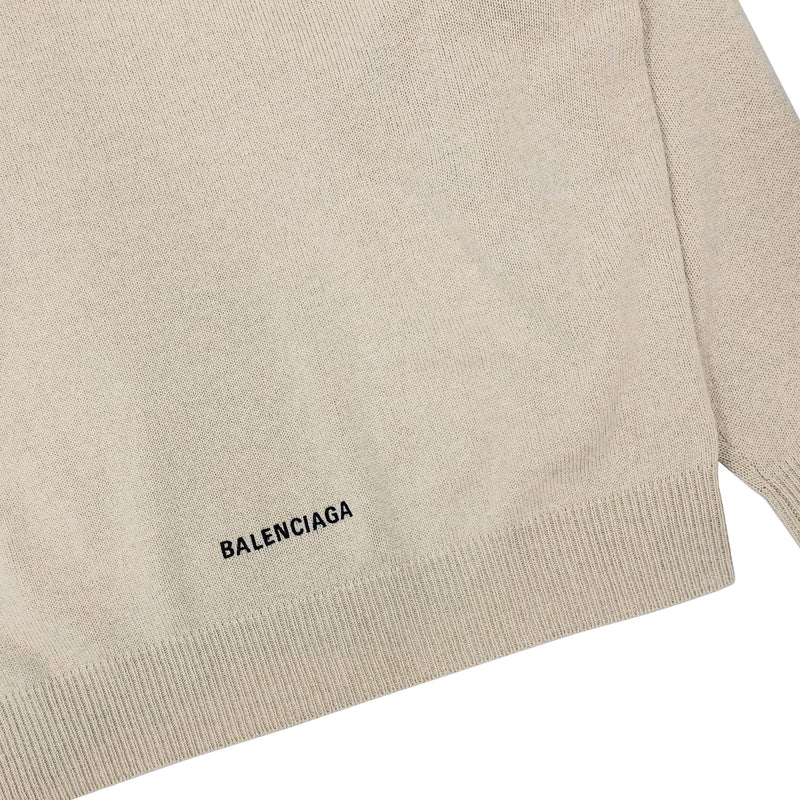 Balenciaga Logo Embroidered Sweater