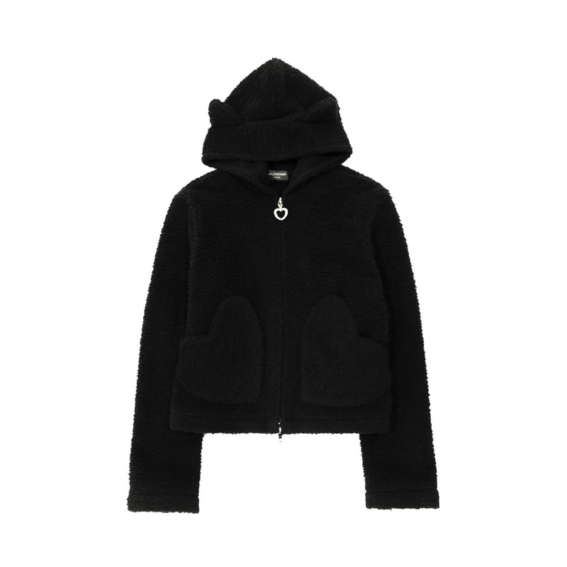 Balenciaga Heart Zip Up Hoodie