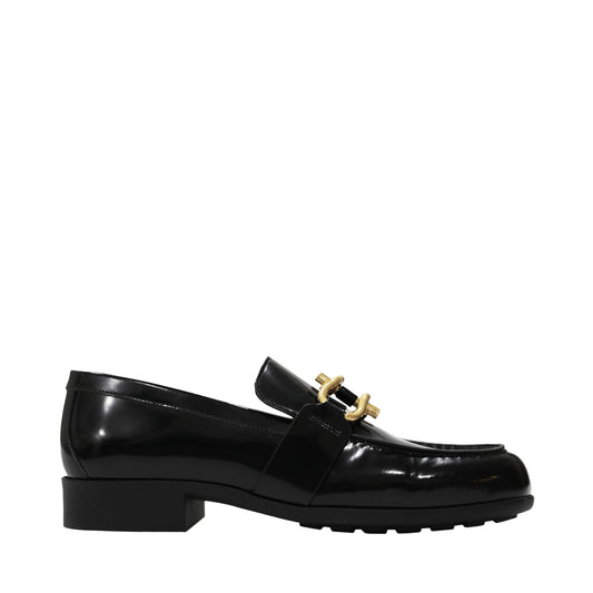 Bottega Veneta Monsieur Glossy Leather Loafers