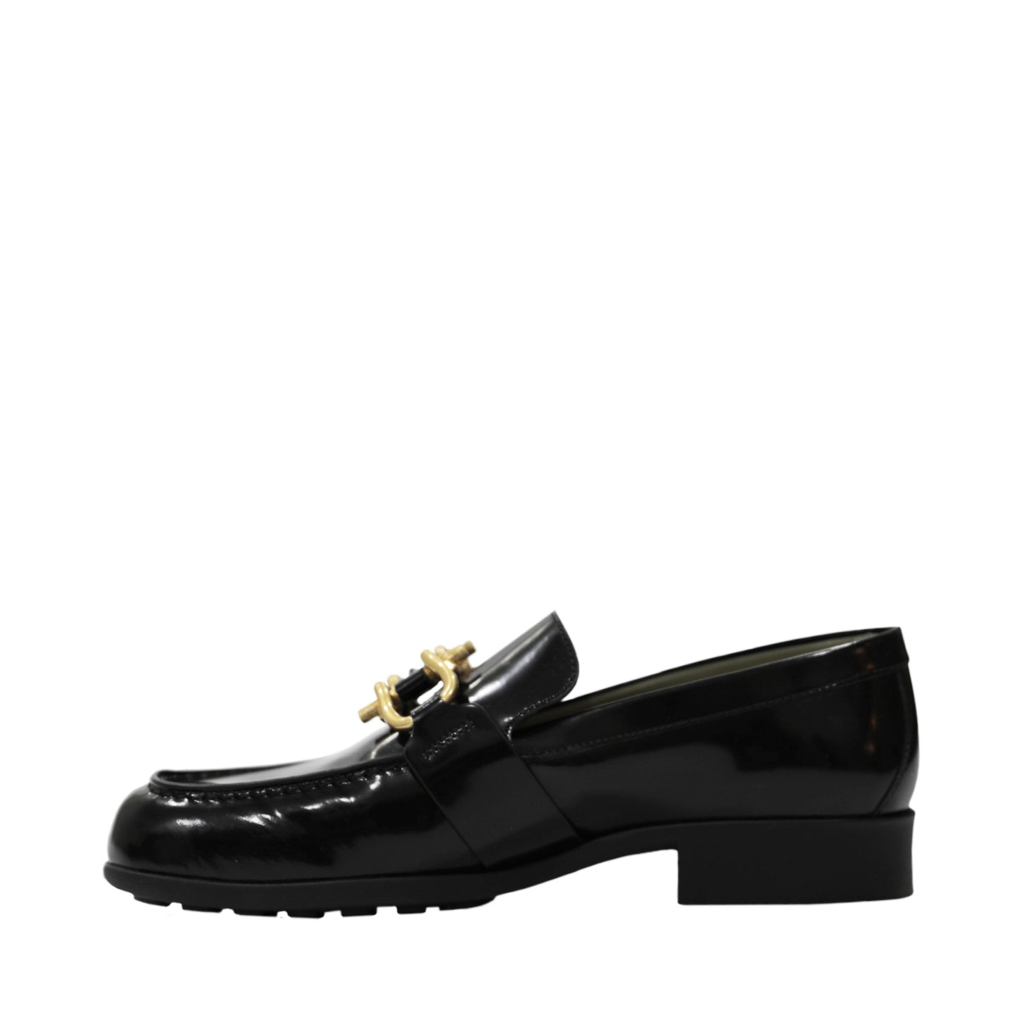 Bottega Veneta Monsieur Glossy Leather Loafers