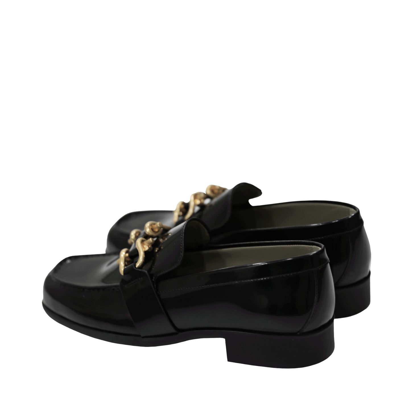 Bottega Veneta Monsieur Glossy Leather Loafers