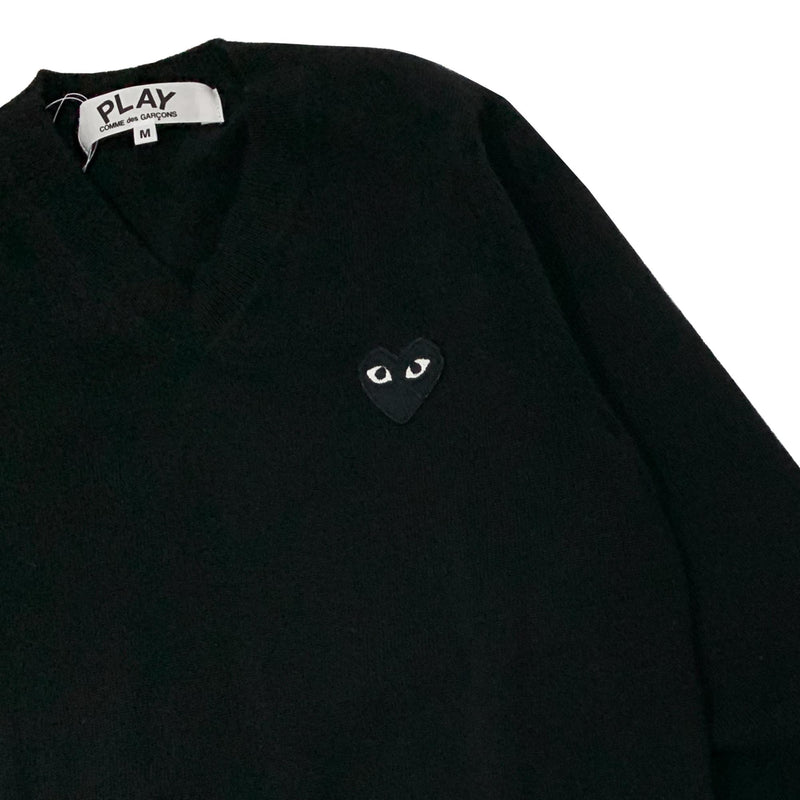 Comme Des Garcons Play Heart Patch Sweater