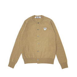 Comme Des Garcons Play Crewneck Knit Cardigan