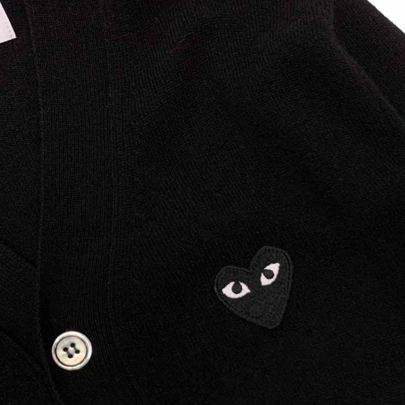 Comme Des Garcons Play Heart Patch Cardigan