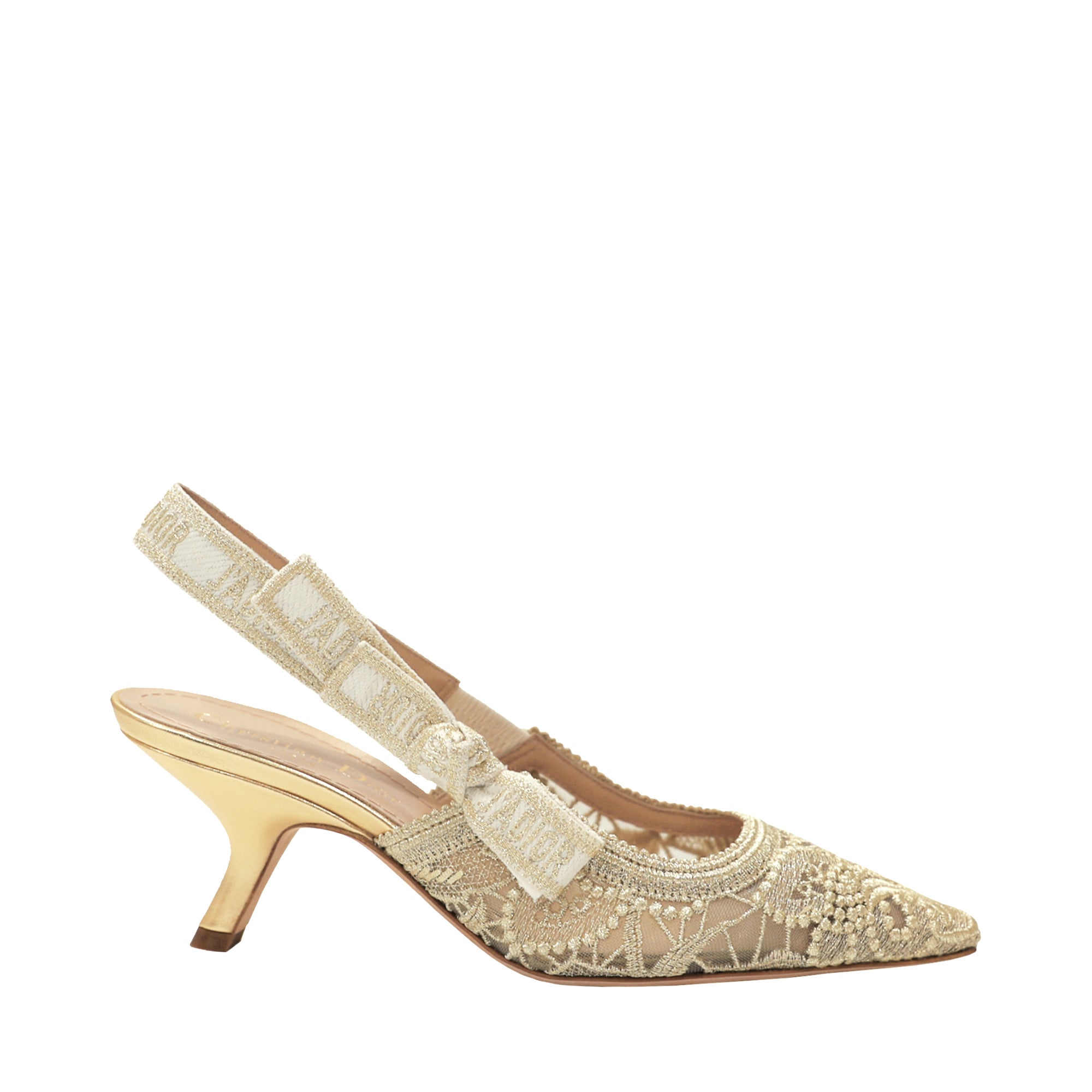 Dior Slingback Pumps With Lace | Designer code: KCP944MLM