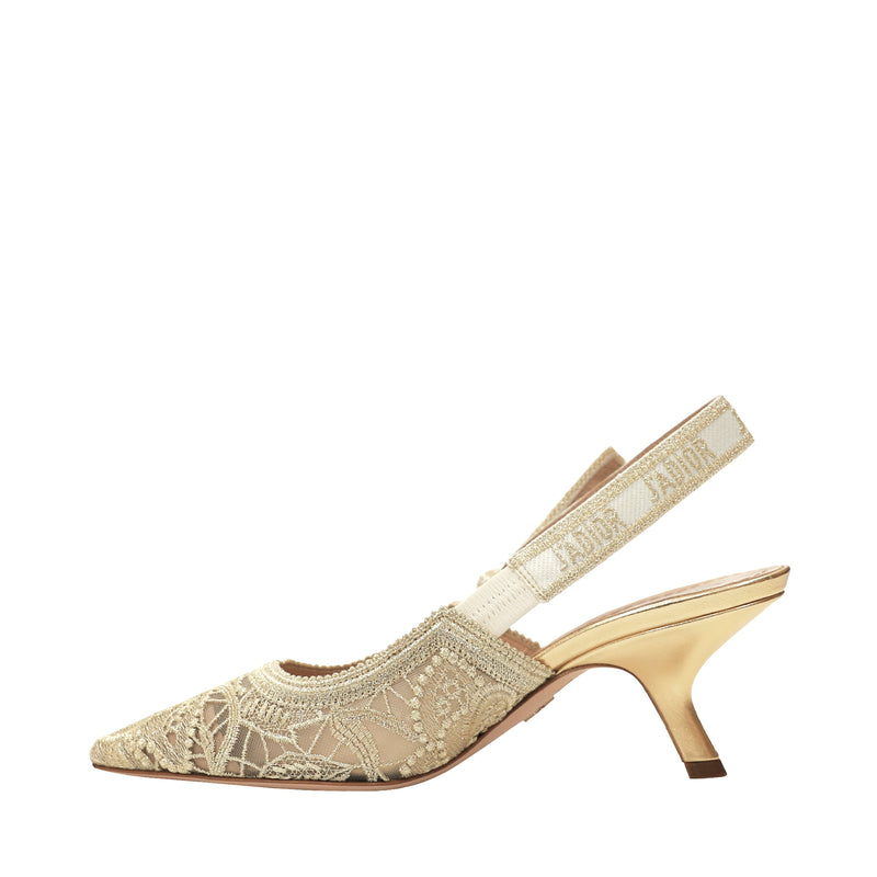 Dior Slingback Pumps With Lace | Designer code: KCP944MLM