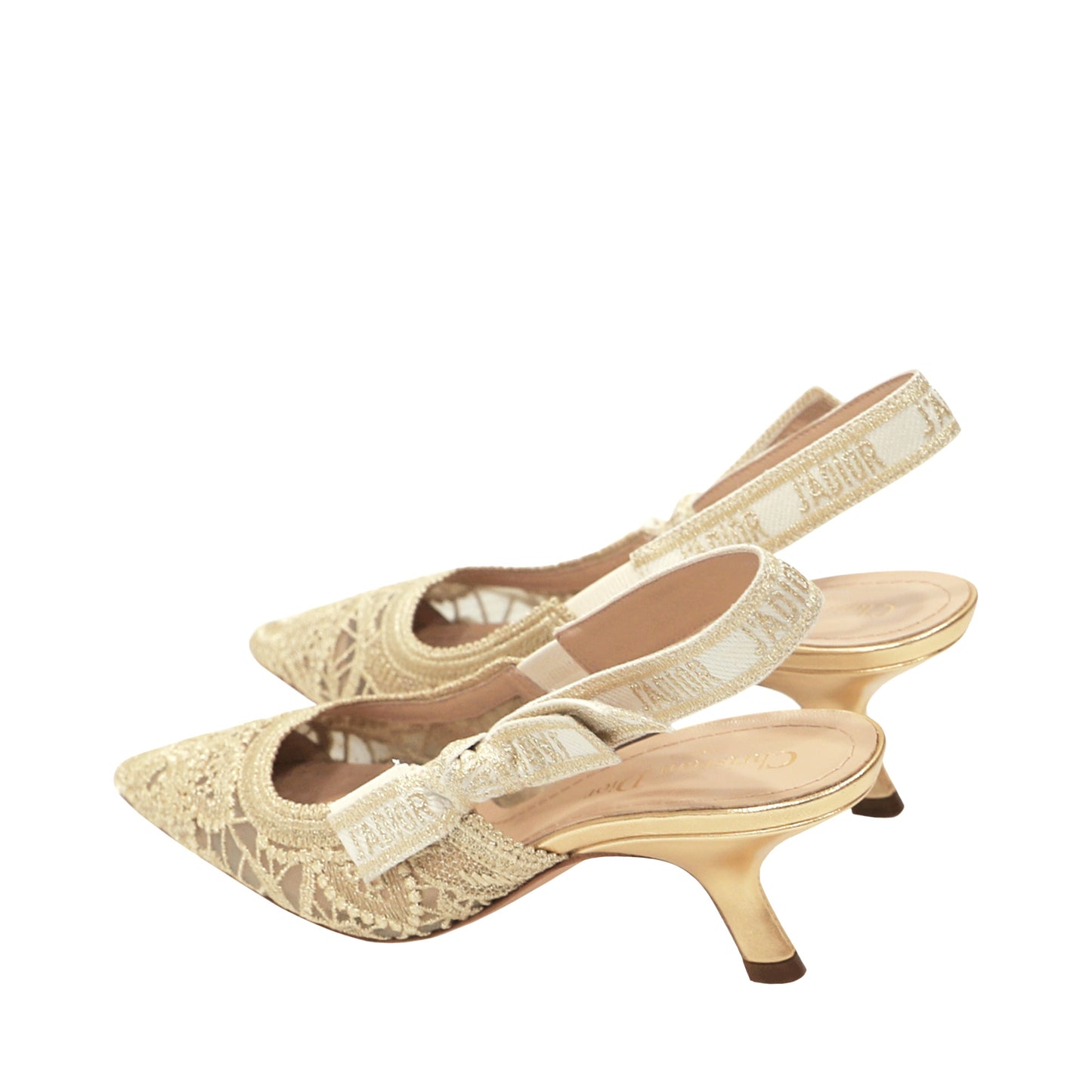 Dior Slingback Pumps With Lace