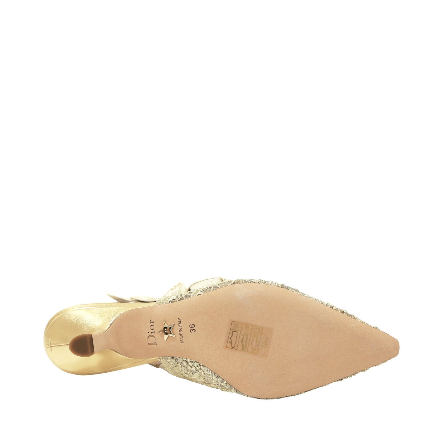 Dior Slingback Pumps With Lace