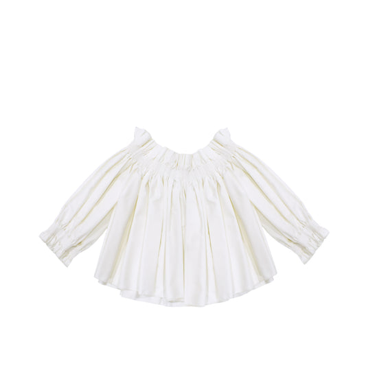 Dior Off The Shoulder Smocked Top