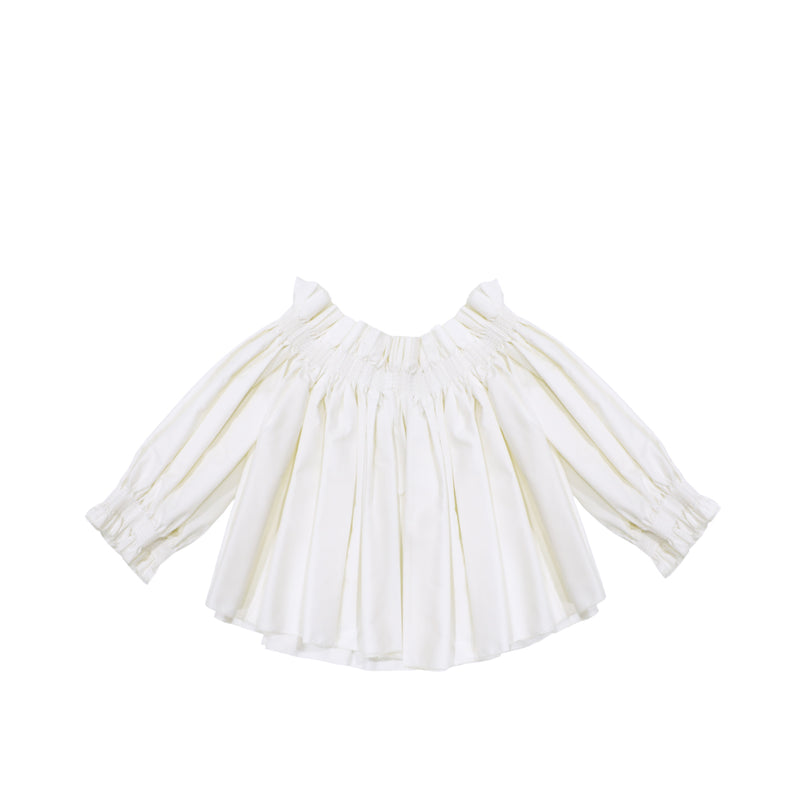 Dior Off The Shoulder Smocked Top