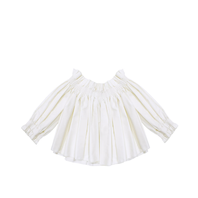 Dior Off The Shoulder Smocked Top