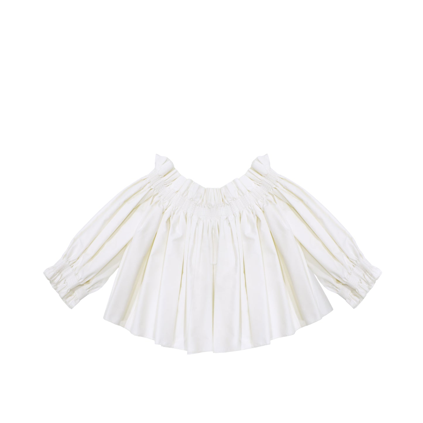 Dior Off The Shoulder Smocked Top