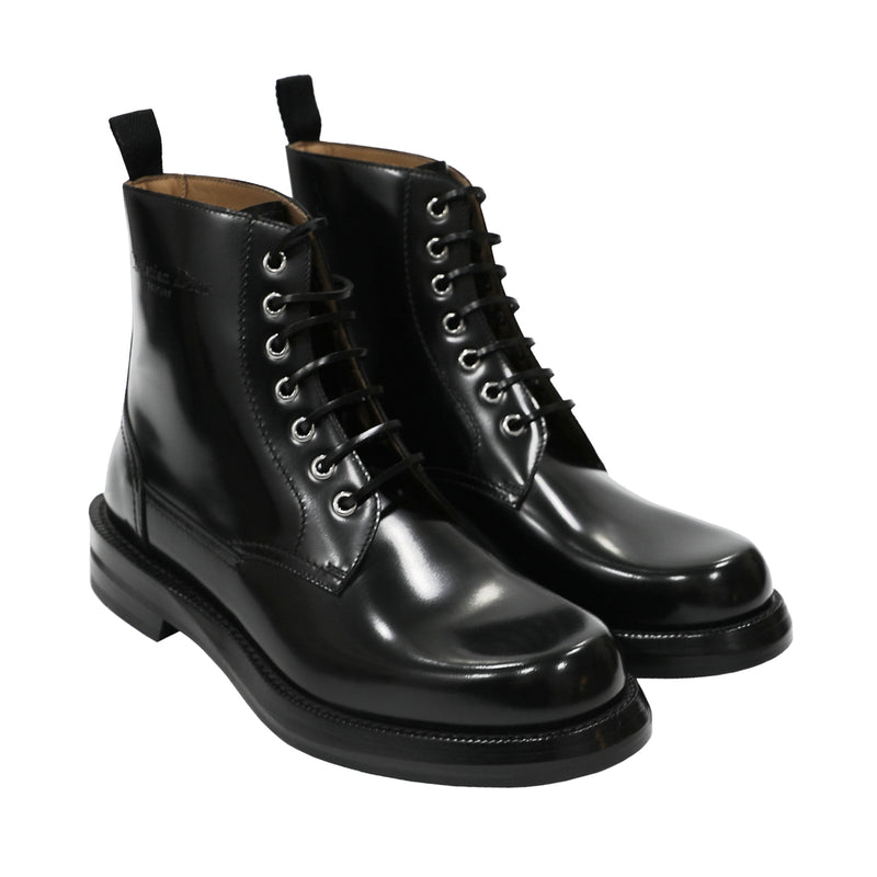 Dior Carlo Lace-up Leather Boots