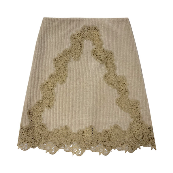 Chloe Lace Trim Mini Skirt