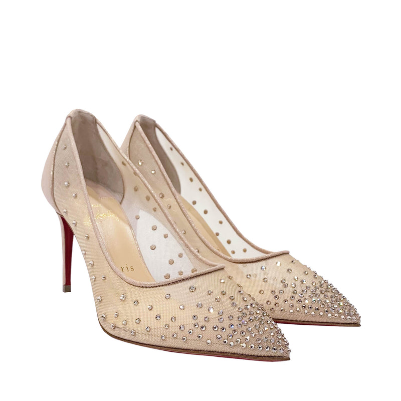 Christian Louboutin Follies Strass 85 Pumps