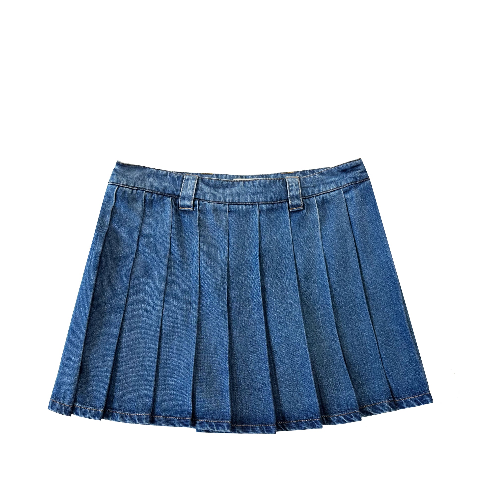 【送関込】MiuMiu☆lightweight denim pleated mini skirt 411CqLGnabL.jpg