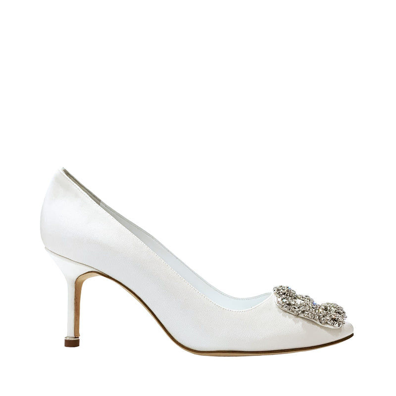 Manolo Blahnik Crystal Embellished Pumps