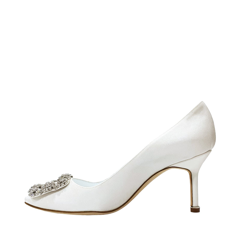 Manolo Blahnik Crystal Embellished Pumps