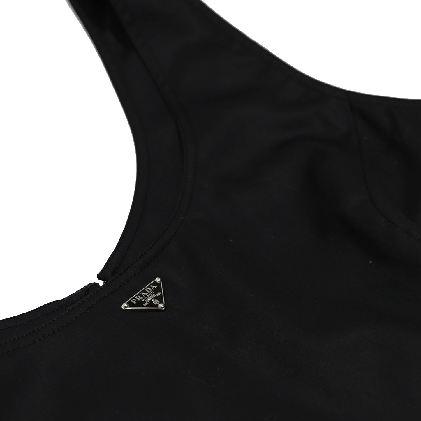 Prada Logo Plaque Dress