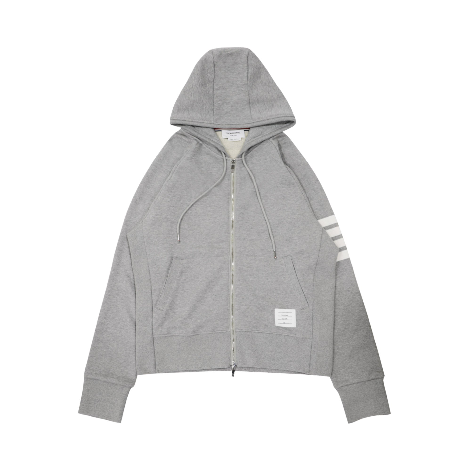 Thom Browne 4-Bar Stripe Zip Up Hoodie | Designer code