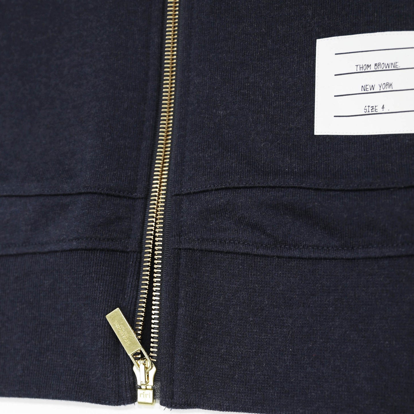 Thom Browne Anchor Zip Up Hoodie